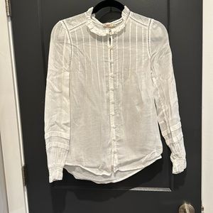 EUC Faherty Willa Top XS White